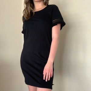 Black T-shirt dress
